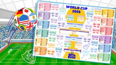 World Cup 2026 fixtures Printable Wall Charts (more in post) - BBC