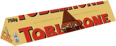Toblerone Milk Chocolate Bar with Honey & Almond Nougat 750g (£5.79 S&S) - Amazon