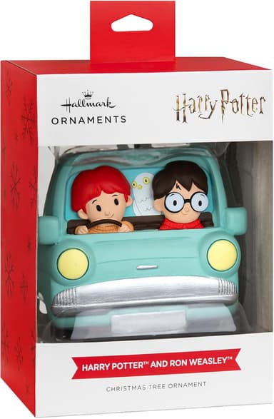 Hallmark Ornaments: Harry Potter: Harry Potter and Ron Weasley Flying Car Christmas Tree Ornament - Free C&C (Limited Locations) - Argos