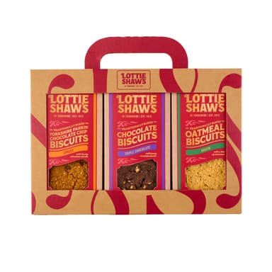 Lottie Shaw's - Luxury Biscuit Box, 600g | 3 Packs: Parkin, Shortbread & Triple Chocolate, Yorkshire Bakery - Amazon