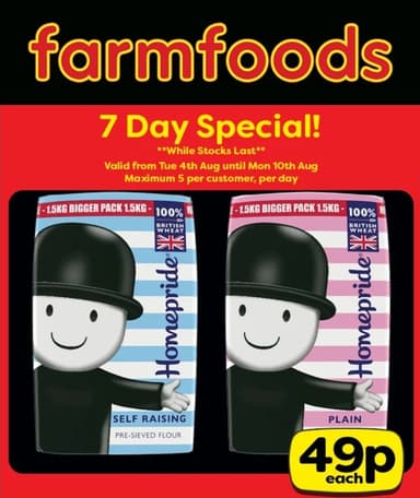 Homepride Plain / Self Raising Flour - 1.5kg - FarmFoods