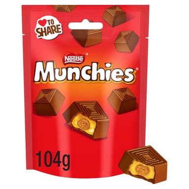 Munchies Milk Chocolate & Caramel Sharing Bag 104g - Clubcard Price - Tesco