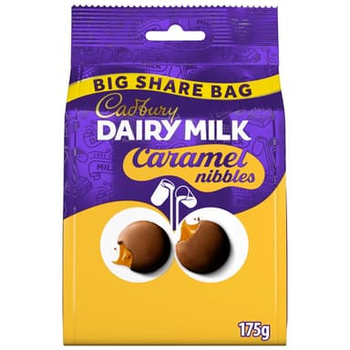 Cadbury Dairy Milk Caramel Nibbles Big Share Bag 175g - £1.47 / £1.32 S&S - Amazon