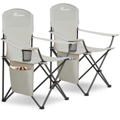 SUNMER Folding Camping Chairs - Set of 2, Extra-Wide - Sold by NETTA Direct/FBA - Amazon
