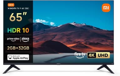XIAOMI TV F 65, 65 Inch 4K UHD, Smart TV, Fire TV, HDR10, MEMC 2GB+32GB Alexa Voice Control, 60Hz with 120Hz Game Boost Mode, Apple Air Play - Amazon