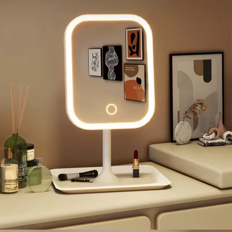 Designer LED Makeup Vanity Mirror 3 Colour Touch Control Desktop Mirror (Welcome Deal New Customers) - Sold by YiDaWuXian-04 Store - AliExpress