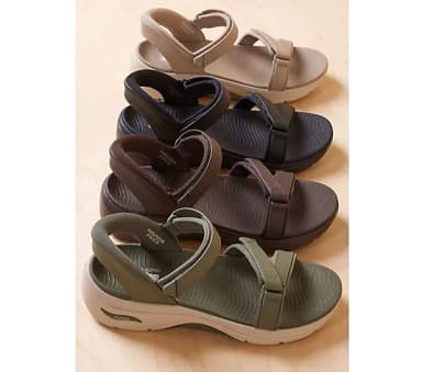 Skechers GoWalk Arch Fit Slip-In Sandals - QVC