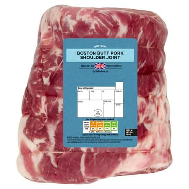 Sainsbury's Rindless Boston Butt Pork Shoulder Joint 1.25kg or 1.5kg £6.69 - Nectar price (Equivalent to £4.46 per kg) - Sainsbury's