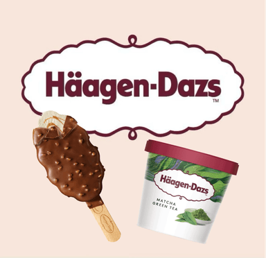 Free Häagen-Dazs samples: Salted Caramel Ice Cream Sticks / mini cups of Matcha Green Tea - London Oxford Street (John Lewis) - Waitrose