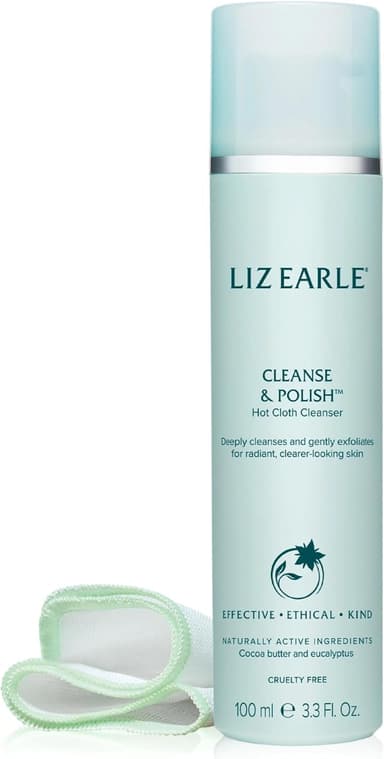 Liz Earle Cleanse & Polish Hot Cloth Cleanser Starter Kit, 100ml - £9.50 S&S - Amazon