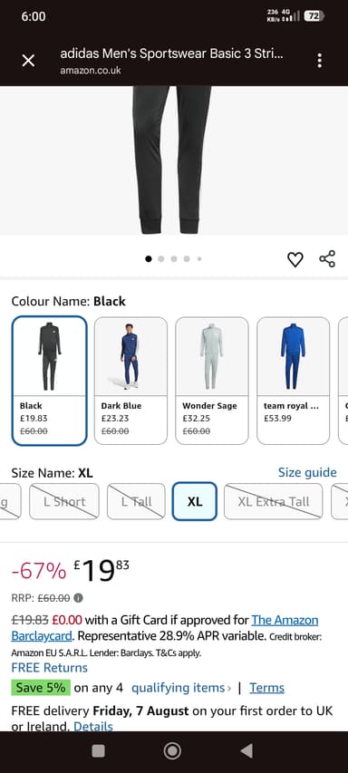 Adidas tracksuit XL ALSO BLACK XL - Amazon