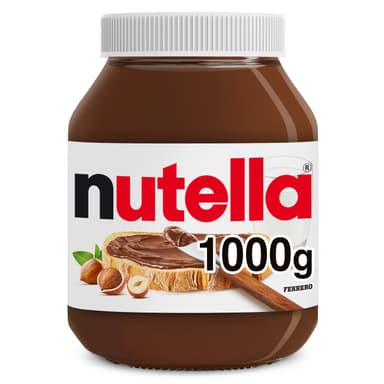 Nutella Hazelnut Chocolate Spread, 1kg ( £4.86 - £5.58 - with voucher + S&S) - Amazon
