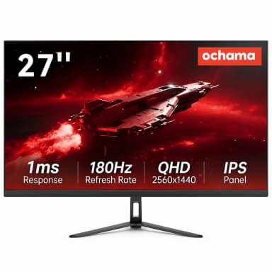 Ochama 27 Inch Gaming Monitor, 2K QHD IPS 180Hz Computer Display and free mechanical USA Keyboard - discount applied at checkout - Joybuy