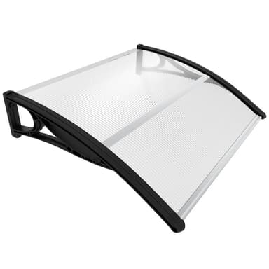 VOUNOT Front Door Canopy Outdoor Awning, Rain Shelter for Back Door, Porch, Patio, Window, 100 x 80 cm, Black - Amazon
