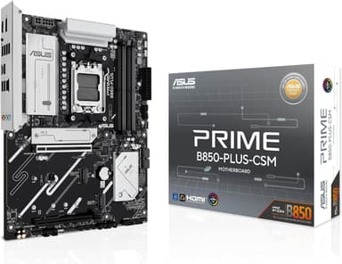 ASUS PRIME B850-PLUS-CSM, AMD ATX Motherboard, 8+2+1 VRM, DDR5 Slot, PCIe 5.0, 3 M.2 Slots, Wi-Fi 6E, Ethernet 2.5Gb, DP, HDMI, USB-C 10Gbps - Amazon
