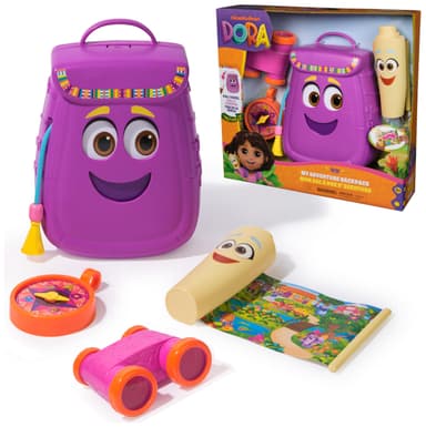 Dora, My Adventure Backpack, with Explorer Accessories‚ A Retractable Map, Toy Binoculars and Compass, Kids Toys - Amazon