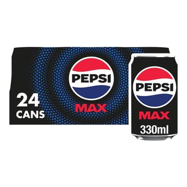Pepsi Max Cola | 330ml Can | 24 Pack - £7.50 S&S - Amazon