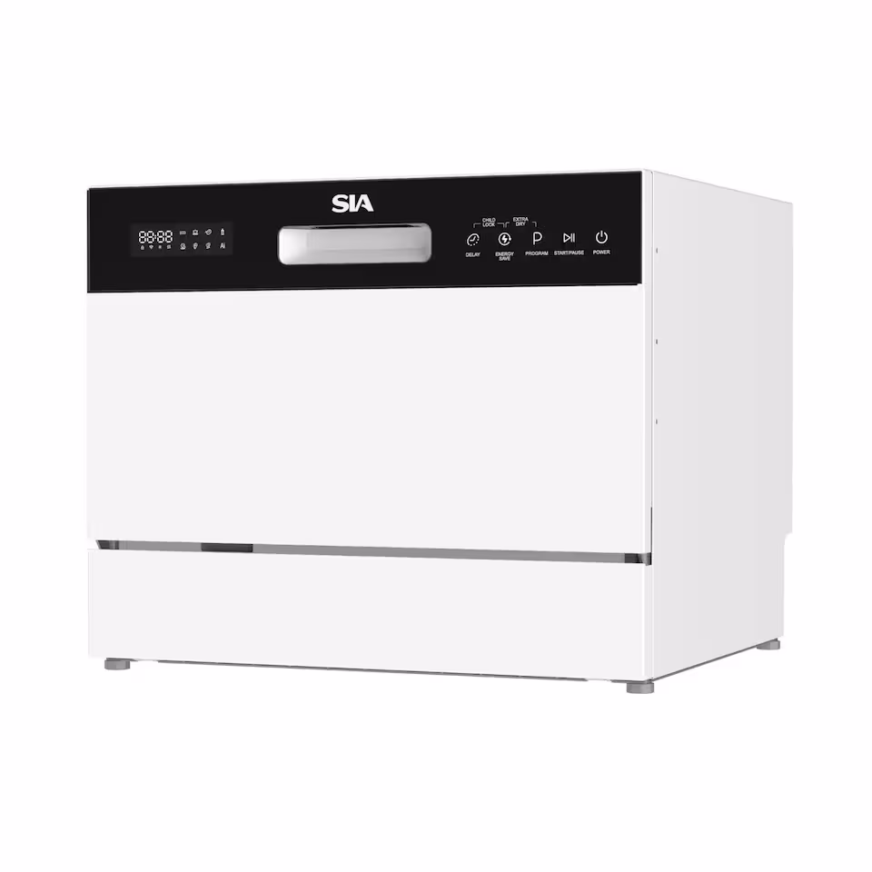 Table Top Dishwasher, 6 Place Settings, 8 Programs, White - TTD6WH - Sold and sent by Ship It Appliances - Tesco