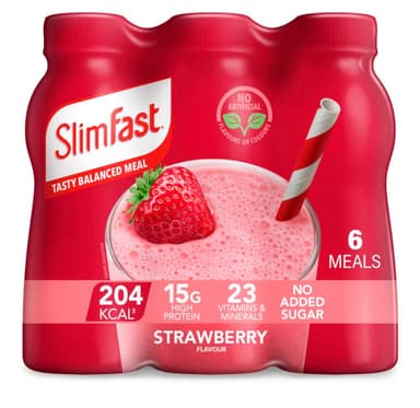 SlimFast • Strawberry Meal Replacement Shake • 6 x 325 ml - Amazon
