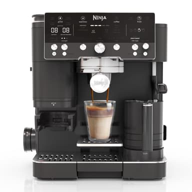 Ninja Luxe Premier 3-in-1 Coffee Machine, Cappuccino, Black ES601UKBK w/Voucher - Amazon