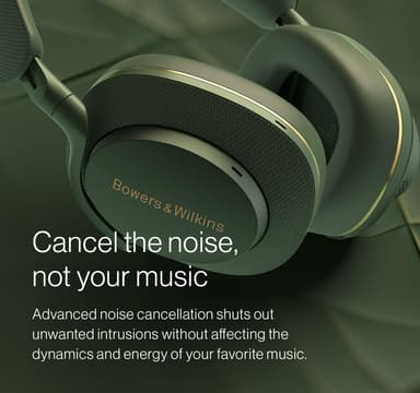 Bowers & Wilkins PX7 S2e Noise Cancelling Headphones, aptX & Quick Charge, 30H Playback - Green / £193 (Like New By Amazon Resale) - Amazon