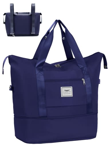 FIORETTO Womens Expandable Gym Tote Bag Duffle Bag with Wet Pocket - discount at checkout - 5 Colours. Sold by Fioretto Creations / FBA - Amazon