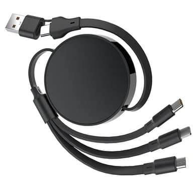100W Multi Charger Cable USB A/C, 6 in 1 PD 60W Retractable Multi Charging Cable - Sold by baofengkejimaoyiyouxiangongsi / FBA - Amazon
