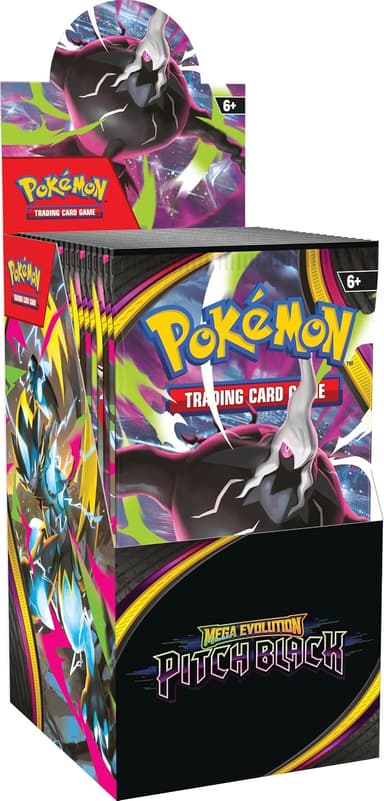 Pokémon TCG: Mega Evolution—Pitch Black Booster Display (18 Booster Packs) - Invite only - Pre-Order - Amazon