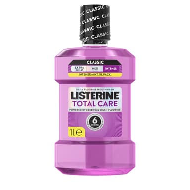3 x Listerine Total Care Intense Taste Classic Antibacterial Mouthwash, 1L (£7.75 with max S&S) - Amazon