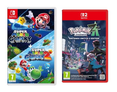 Pokemon Legends Z-A (Switch 2) and Super Mario Galaxy 1+2 (Free Switch 2 Upgrade) - Using £10 Off When You Spend over £69 Offer - Amazon