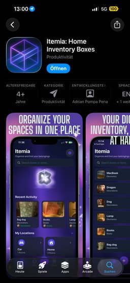 Itemia (ioS) free lifetime in app kauf