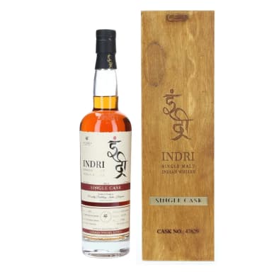Indri Single Cask Whisky Peated Pineau de Charentes 7 Jahre 2018/2025 0,7 l 58,5 vol% WB 87,43 - Whisky