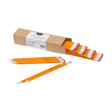 (Prime+Sparabo) Amazon Basics Graphit-HB-2-Bleistifte mit Holzschaft, vorgespitzt, nicht schmierende Radierspitze, Schule, 30er-Pack - Amazon
