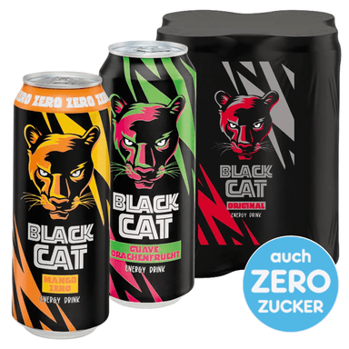 BLACK CAT Energy Drink, versch. Sorten, auch Zero, ab 0,75€/l statt 1,15€/l bei NETTO MD - Netto Marken Discount