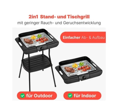Clatronic Barbeque-Standgrill BQS 3842 (Abholung 19,99) - MEDIMAX