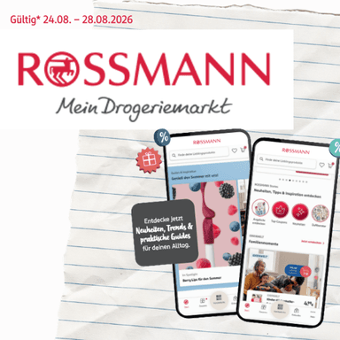 [ROSSMANN] Aktionswoche KW35 (24.-28.08.2026) | App: 20 % auf alle Deos und Duschen von NIVEA, 20 % auf Windeln von Pampers - ROSSMANN