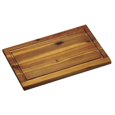 KESPER Schneidebrett aus massivem Akazienholz mit Saftrille (32 × 21 cm) - Amazon Prime - Amazon