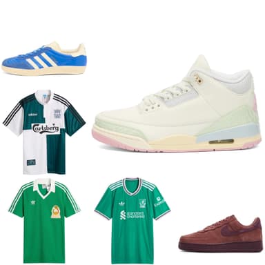 15% Extra-Rabatt - Air Jordan 3 OG • Adidas Gazelle Indoor Sneaker • Nike Air Force 1 Premium • Liverpool FC 1995 Trikot • Mexico 1986 uvm.. - END. Clothing