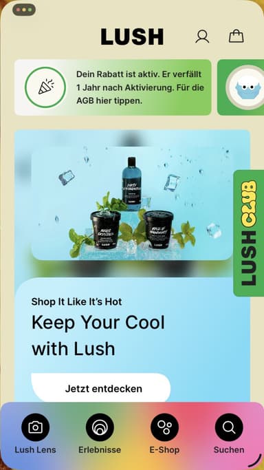 Lush via App, 4€ Rabatt (online und offline) - Lush