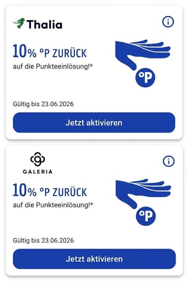 [Payback] 10% Punkte zurück bei Punkteeinlösung: Thalia, Galeria, Mayersche & Osiander | gültig bis 23.06.2026 - PAYBACK