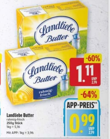 [EDEKA MH / NP / App] Landliebe Butter und Die Streichzarte - EDEKA
