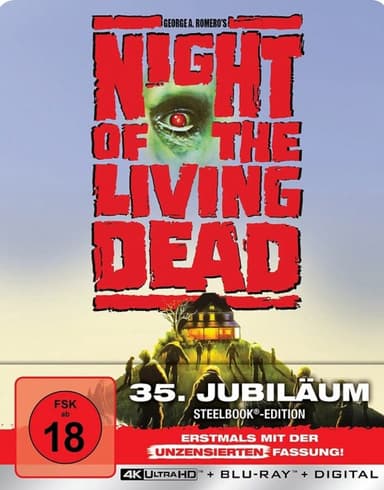 Night of the Living Dead - 4K Ultra HD Blu-ray + Blu-ray / 35th Anniversary / Limited Steelbook (4K Ultra HD) - Media Dealer