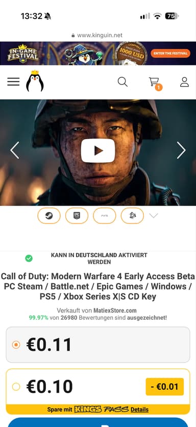 Call of duty modern warfaer 4 beta code - Kinguin