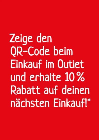 [ De Beukelaer FACTORY OUTLETS ] : Zeige den QR Code beim Einkauf im Outlet und erhalten 10% Rabatt auf deinen nächsten Einkauf - Griesson De Beukelaer