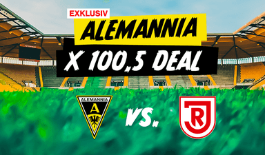 [Lokal Aachen | 100,5 Das Hitradio | 3. Liga] Alemannia Aachen vs. Jahn Regensburg - Sitzplatz Ticket O2 - 21,89 € (inkl. Gebühr) 12.09.2026 - Das Hitradio
