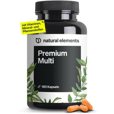 natural elements Premium Multivitamin – 180 hochdosierte Komplex-Kapseln (Prime) - Amazon