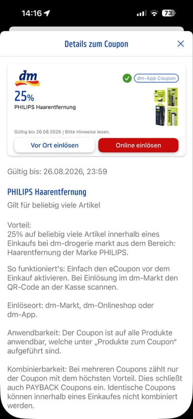 [DM] Payback: Bis zu 30% auf divMarken (Nivea,Gillette,GarnierNeutrogenaAxeDove uvm.) vor Ort & online - Dm