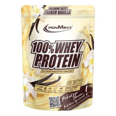 IronMaxx 100% Pures WHEY Protein Pulver - French Vanilla - 500g - prime SparAbo - Amazon