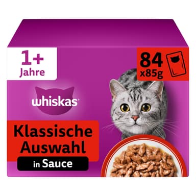 [Spar-Abo] WHISKAS Nassfutter 84 x 85g [Prime / Erstbestellung] - Amazon