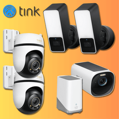 tink "Home Protection" Angebote | z.B. 2x Eve FHD WLAN-Außenkamera = 299,95€ | 2x TP-Link Tapo C530WS - Schwenk-Neige-Außenkamera = 89,95€ - Tink